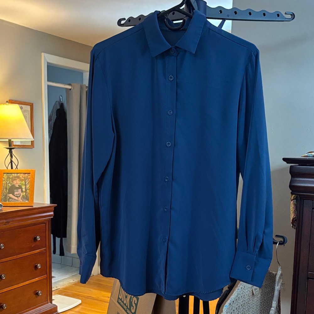 Women’s Blue Dress Shirt